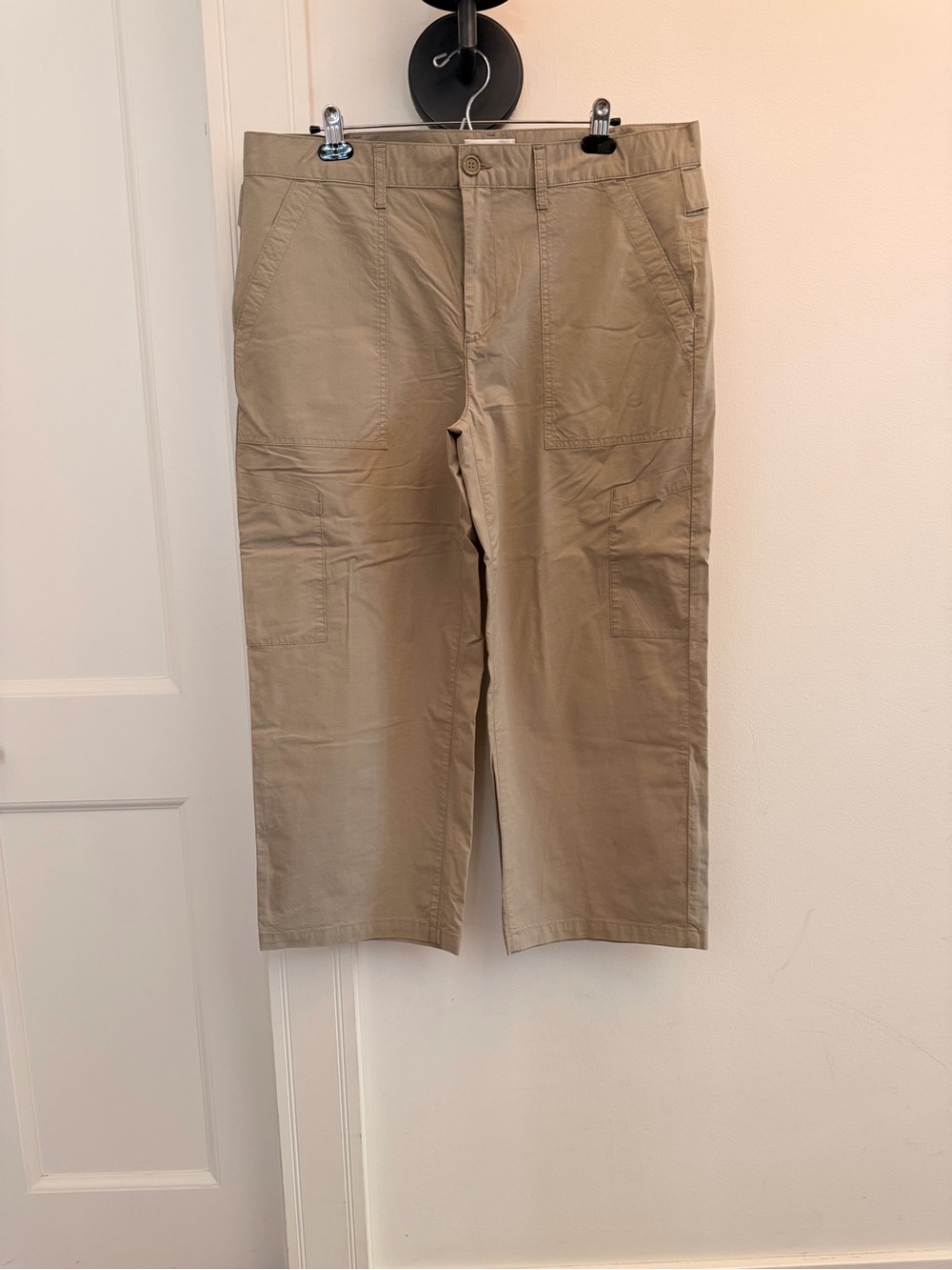 Agolde Women's Khaki Straight-Leg Utility Pants
